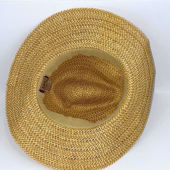 DPC Dorfman Pacific Wide Brim Paper Hat With Colored Pompoms - Picture 11 of 13